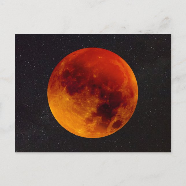 Super Blood Moon Eclipse 2019 Postkarte (Vorderseite)