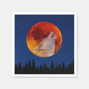 Super Blood Wolf Moon 2019 Serviette