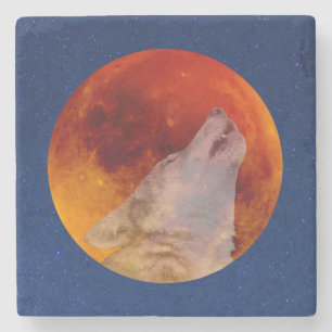 Super Blood Wolf Moon 2019 Steinuntersetzer