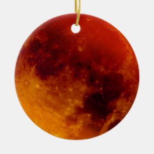 Super Blue Blood Moon Keramikornament