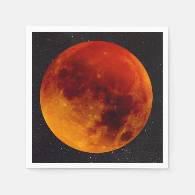 Super Blue Blood Moon Serviette (Vorderseite)