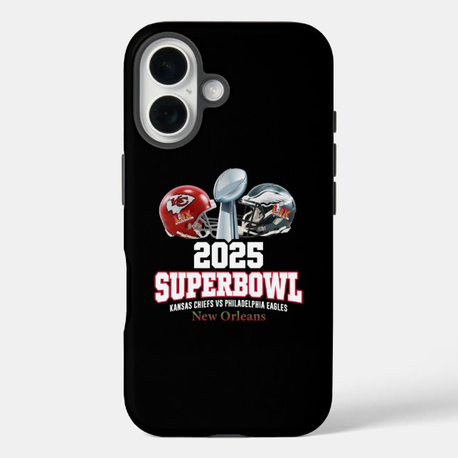 Super Bowl Showdown 2025 Case-Mate iPhone Hülle (Rückseite)