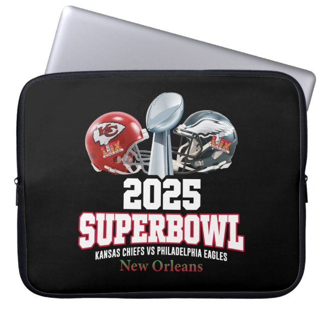Super Bowl Showdown 2025 Laptopschutzhülle (Vorderseite)