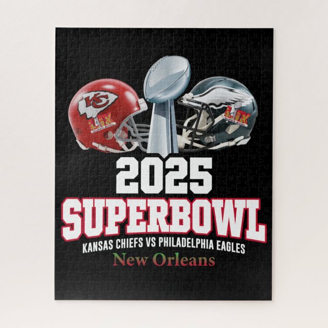 Super Bowl Showdown 2025 Puzzle (Vertikal)