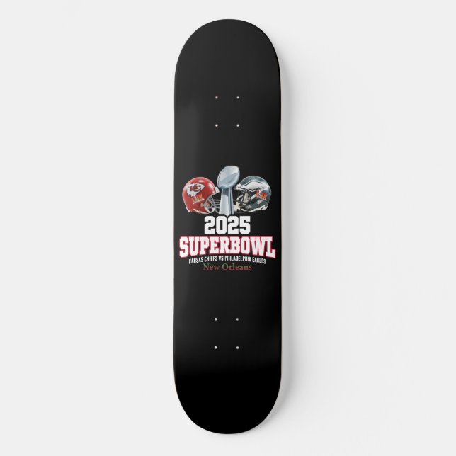 Super Bowl Showdown 2025 Skateboard (Vorderseite)
