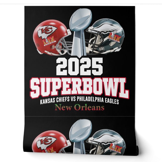 Super Bowl Showdown 2025 Tapete (Abrollen)