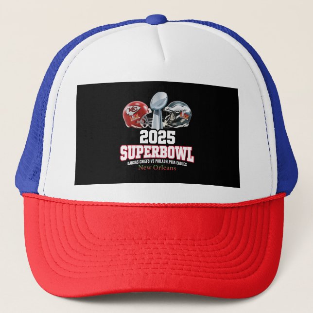 Super Bowl Showdown 2025 Truckerkappe (Vorderseite)
