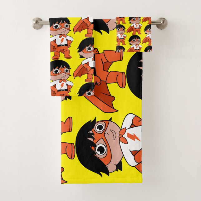 Super Boy Action Hero Badhandtuch Set (Insitu)