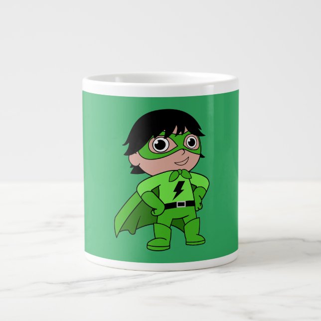 Super Boy Action Hero Jumbo-Tasse (Vorderseite)