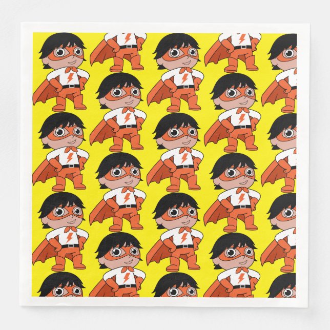 Super Boy Action Hero Serviette (Vorderseite)