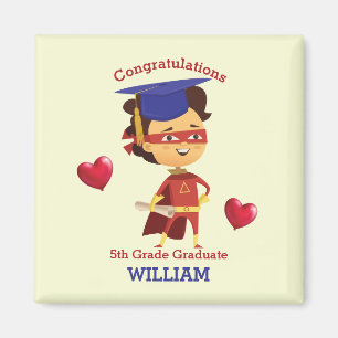 Super Boy Glückwunsch 5. Klasse Magnet