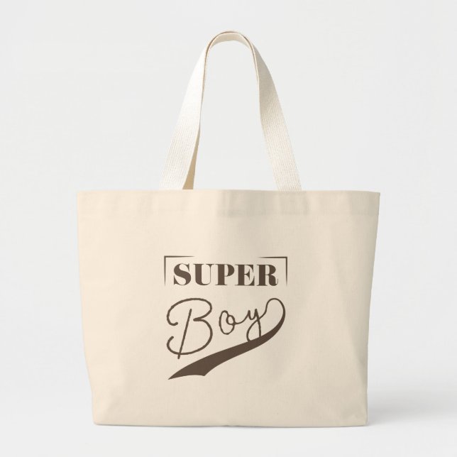 Super Boy Jumbo Stoffbeutel (Vorne)