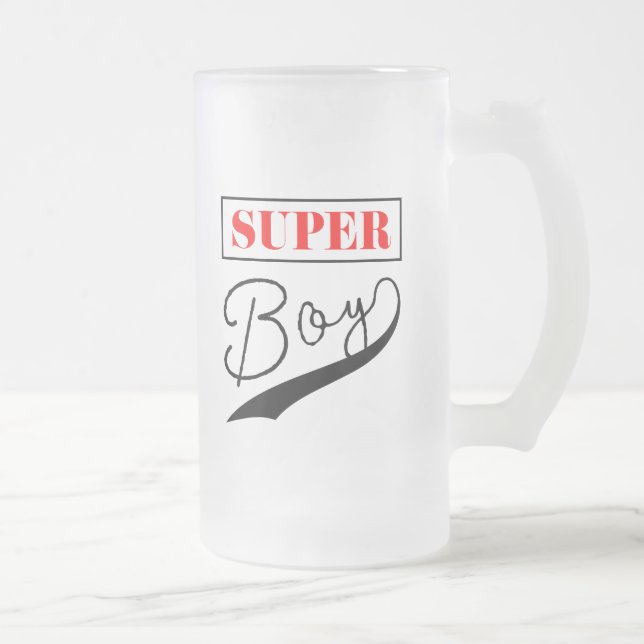 Super Boy Mattglas Bierglas (Rechts)