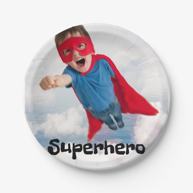 Super Boy Pappteller (Vorderseite)