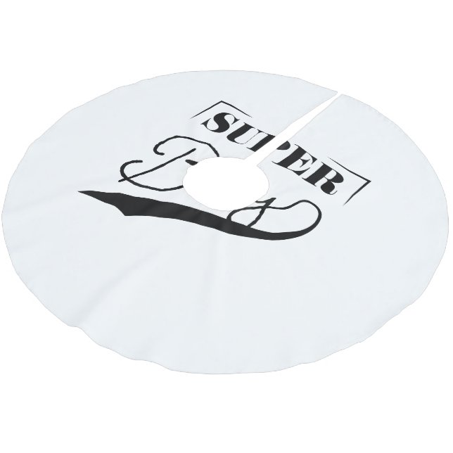 Super Boy Polyester Weihnachtsbaumdecke (Schrägansicht)