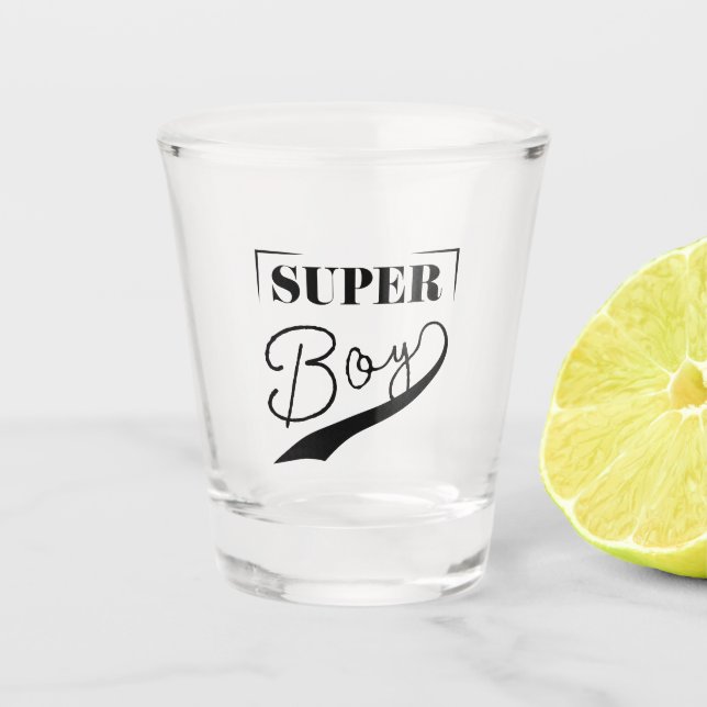 Super Boy Schnapsglas (Vorderseite)
