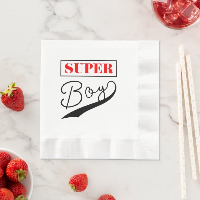 Super Boy Serviette (Beispiel)