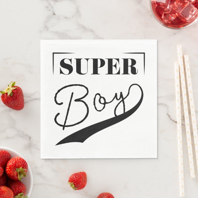 Super Boy Serviette (Beispiel)