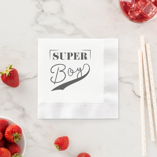 Super Boy Serviette (Beispiel)