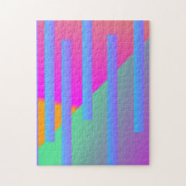 Super Bright Zwei Tone Geometrie Bars Puzzle