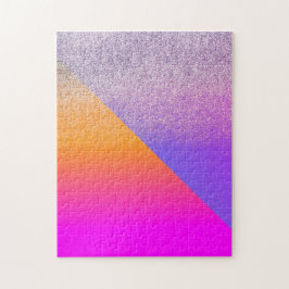 Super Bright Zwei-Tone-Geometrie-Dreieck-Glitzer Puzzle