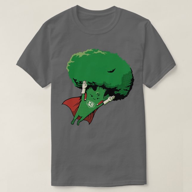 Super Broccoli Vegan Hero von Tobe Fonseca T-Shirt (Design vorne)