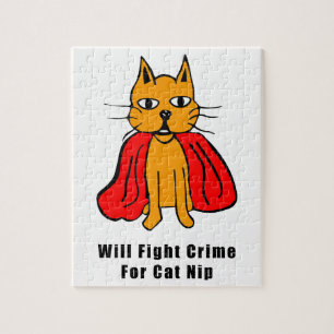 Super Cat Fight Crime For Catnip ( Name hinzufügen Puzzle