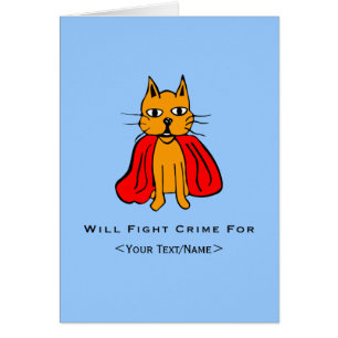 Super Cat Kämpfe Verbrechen für<Your Text/Name>
