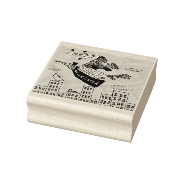 Super Cluck Gummistempel (Stempel)