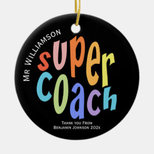 Super Coach Vielen Dank für Ihre Anerkennung Keramik Ornament
