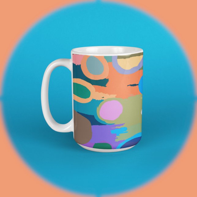 Super Color Circles 2 Kaffeetasse (Von Creator hochgeladen)