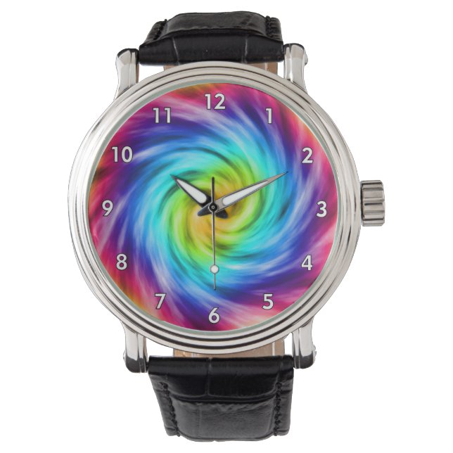 Super Colorful Whirlpool Armbanduhr (Vorderseite)