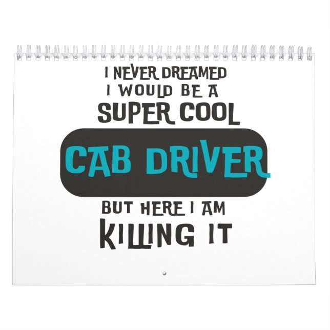 Super Cool Cab Driver Kalender (Titelbild)