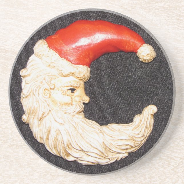 Super Cool Classic Round Santa Claus Untersetzer (Vorne)