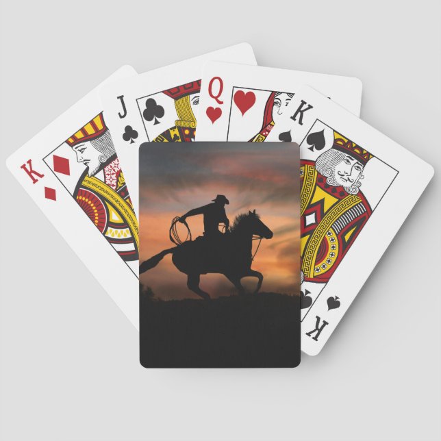 Super Cool Cowboy Playing Cards Spielkarten (Rückseite)