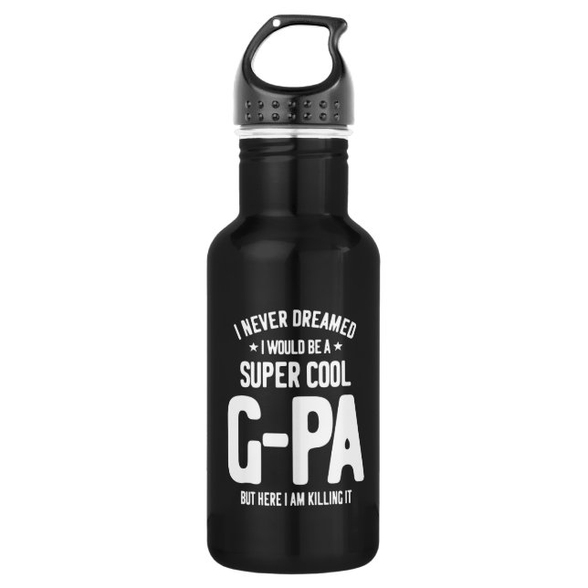 Super Cool G-Pa | Großvatergeschenk Edelstahlflasche (Vorderseite)