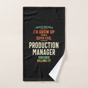 Super Cool Production Manager Handtuch
