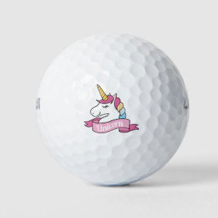 Super Cool Unicorn Golfball