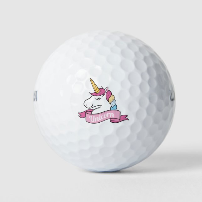 Super Cool Unicorn Golfball (Vorderseite)