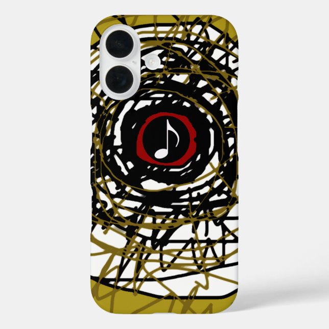 super-coole Abstraktion mit musikalischer Note Case-Mate iPhone Hülle (Rückseite)