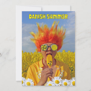 Super coole dänische Sommer-Grußkarte! Karte