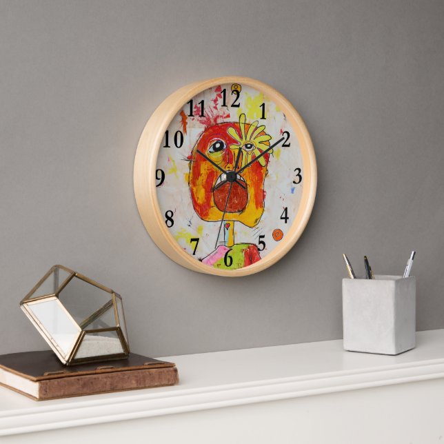 Super Coole Künstlerische Wall Clock! Uhr (Büro)