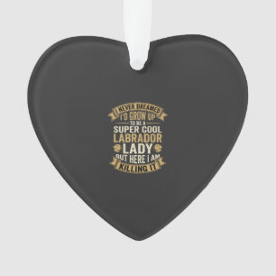 Super coole Labrador-Damen-Hundliebhaberin Ornament