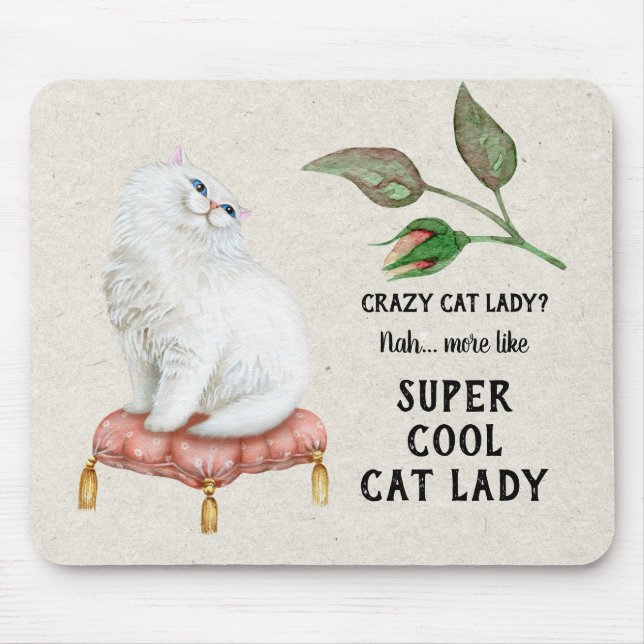 Super coole persische Katze Katzen-Damen-Hip Mousepad (Vorne)