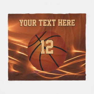 Super coole personalisierte Basketballthrow-Decke Fleecedecke