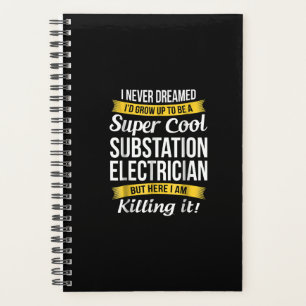 Super Coole Substation Electrical Funny Gift Planer