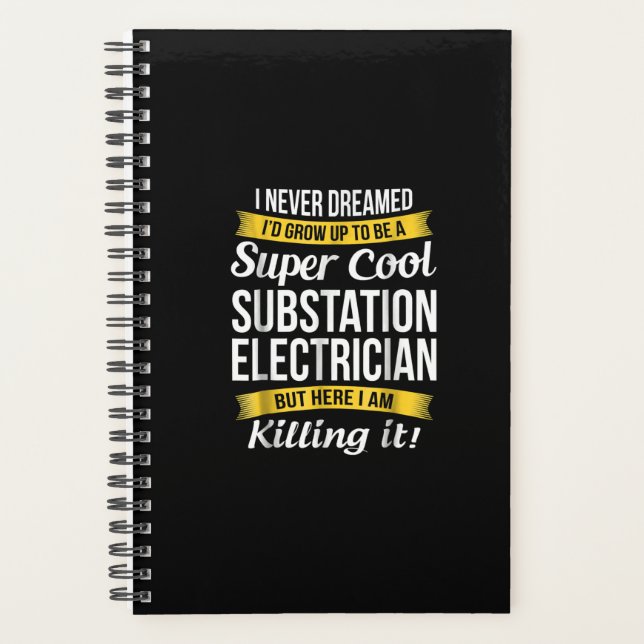 Super Coole Substation Electrical Funny Gift Planer (Vorderseite)