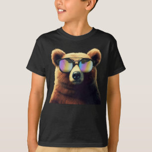 Super Cooler Braunbär in Sonnenbrille T-Shirt