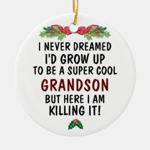 Super Cooler Grandson Killing It & Custom Foto Keramik Ornament