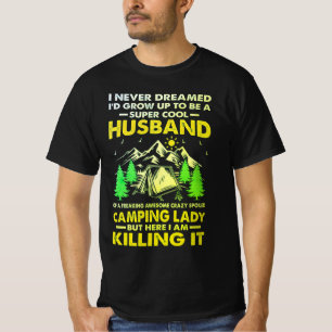Super Cooler Mann aus Camping Lady Funny Camper T-Shirt